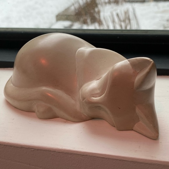 Vintage Genuine SOAPSTONE Hand Carved Cat  from Kenya - Picture 2 of 5